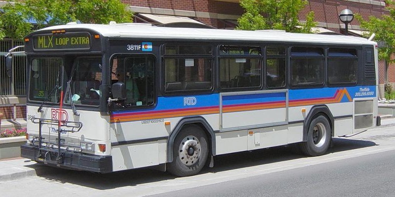 Gillig 30ft Phantom transit bus.