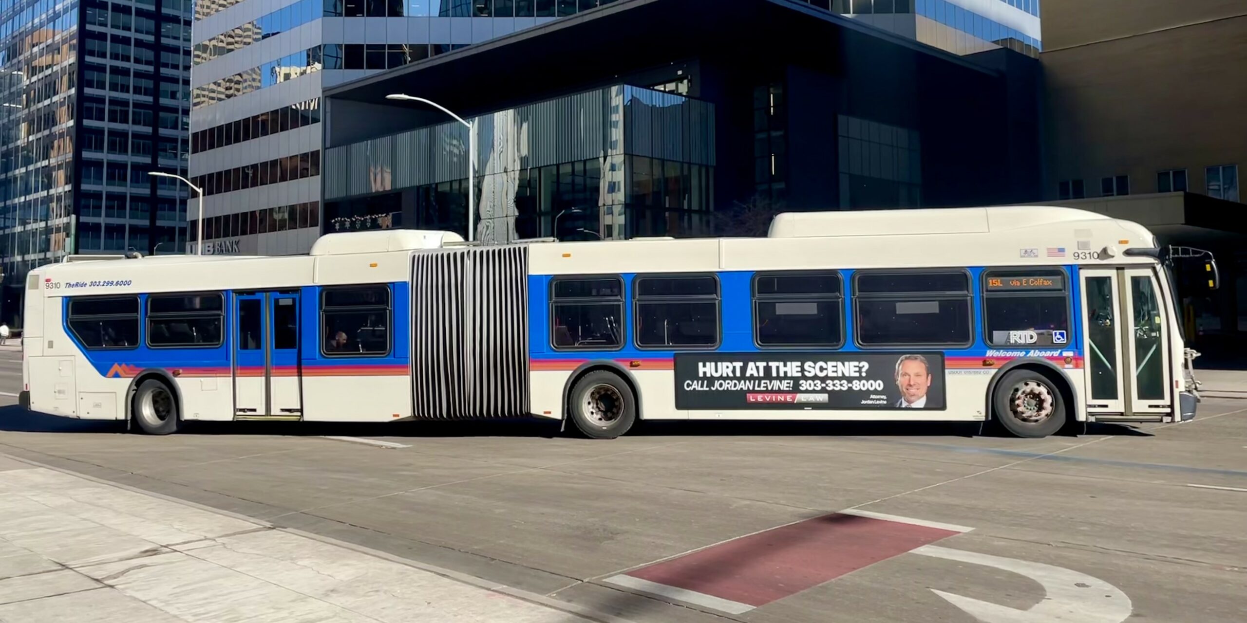 Route 15L bus in Downtown Denver.