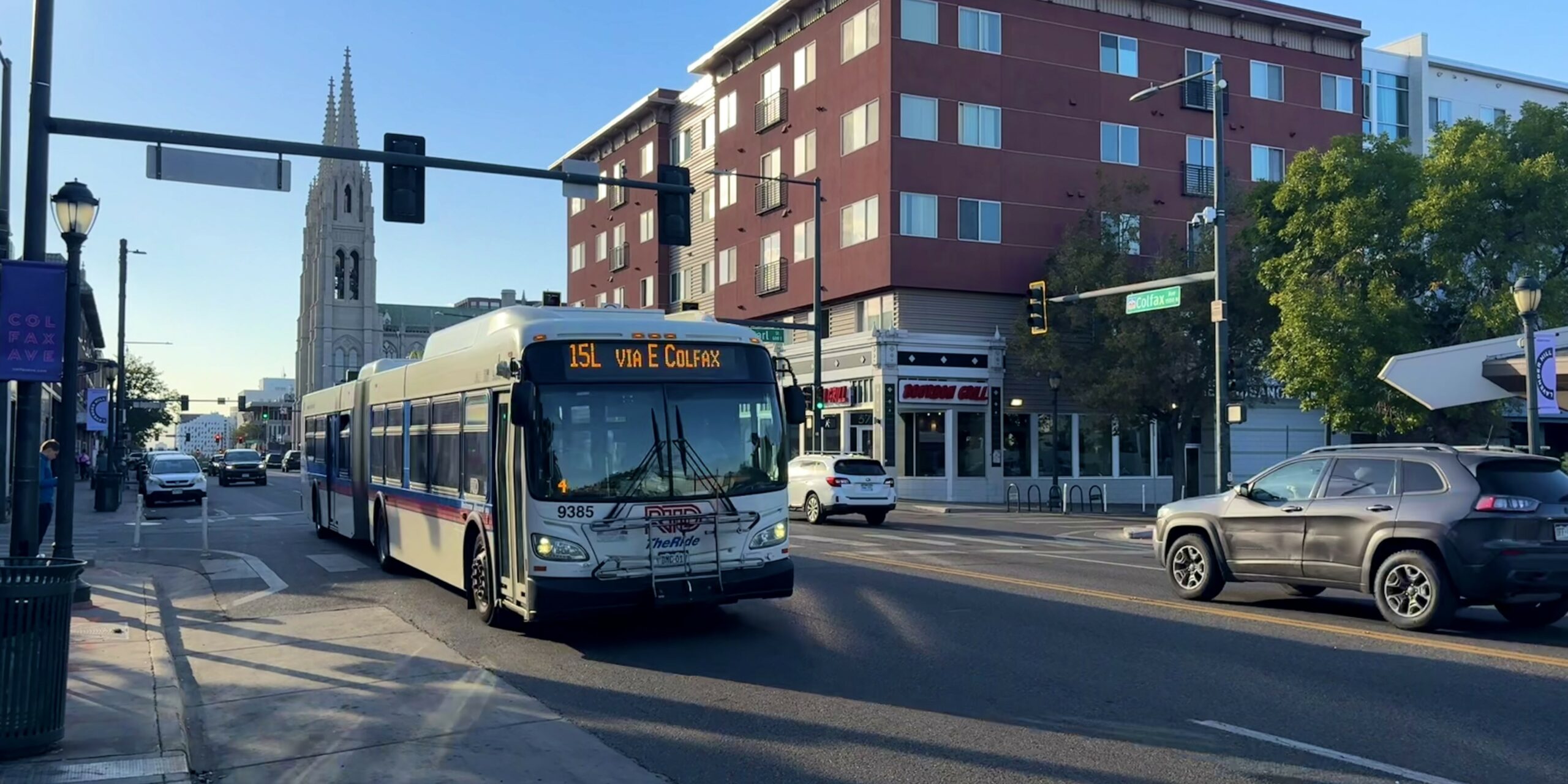 Route 15L bus on Colfax Avenue, Denver.