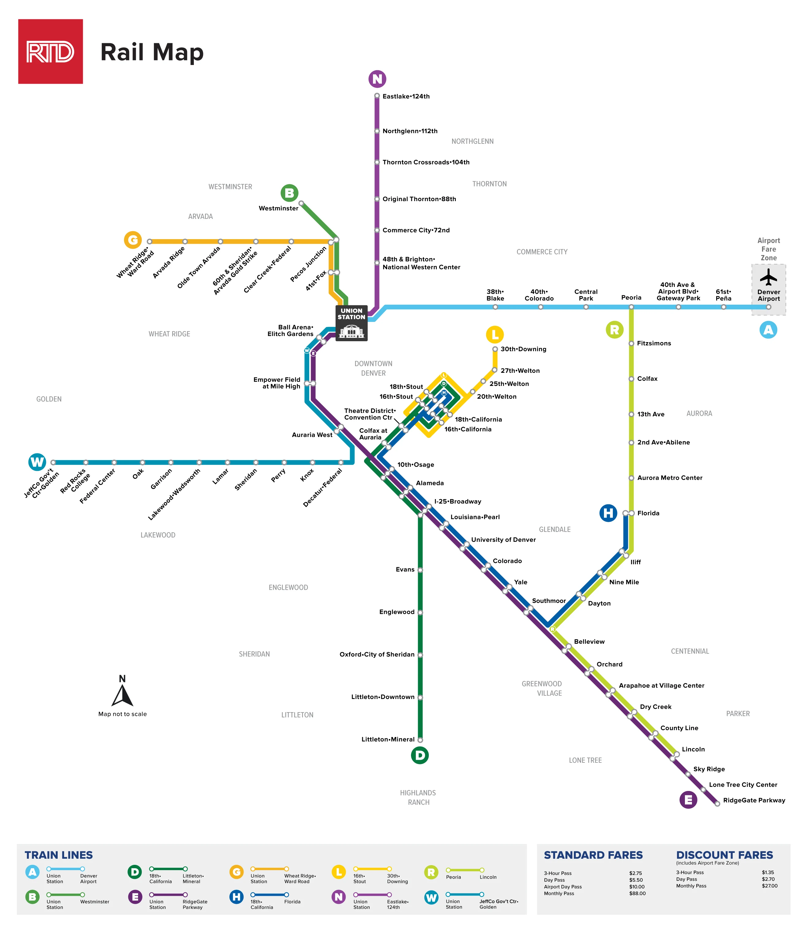 Sep 2024 RTD Rail map.