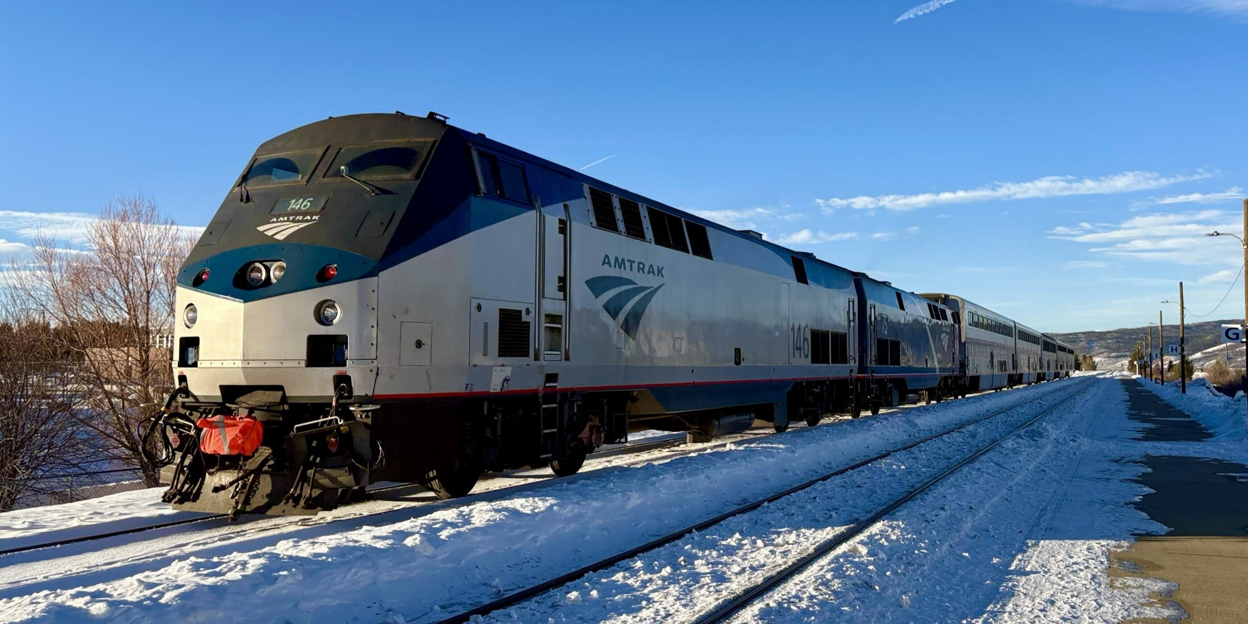 The Winter Park Express at Fraser Station.