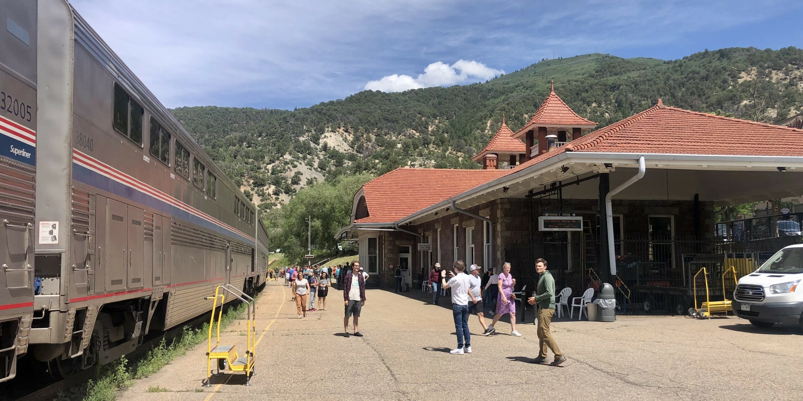 The California Zephyr at Glenwood Springs Station.