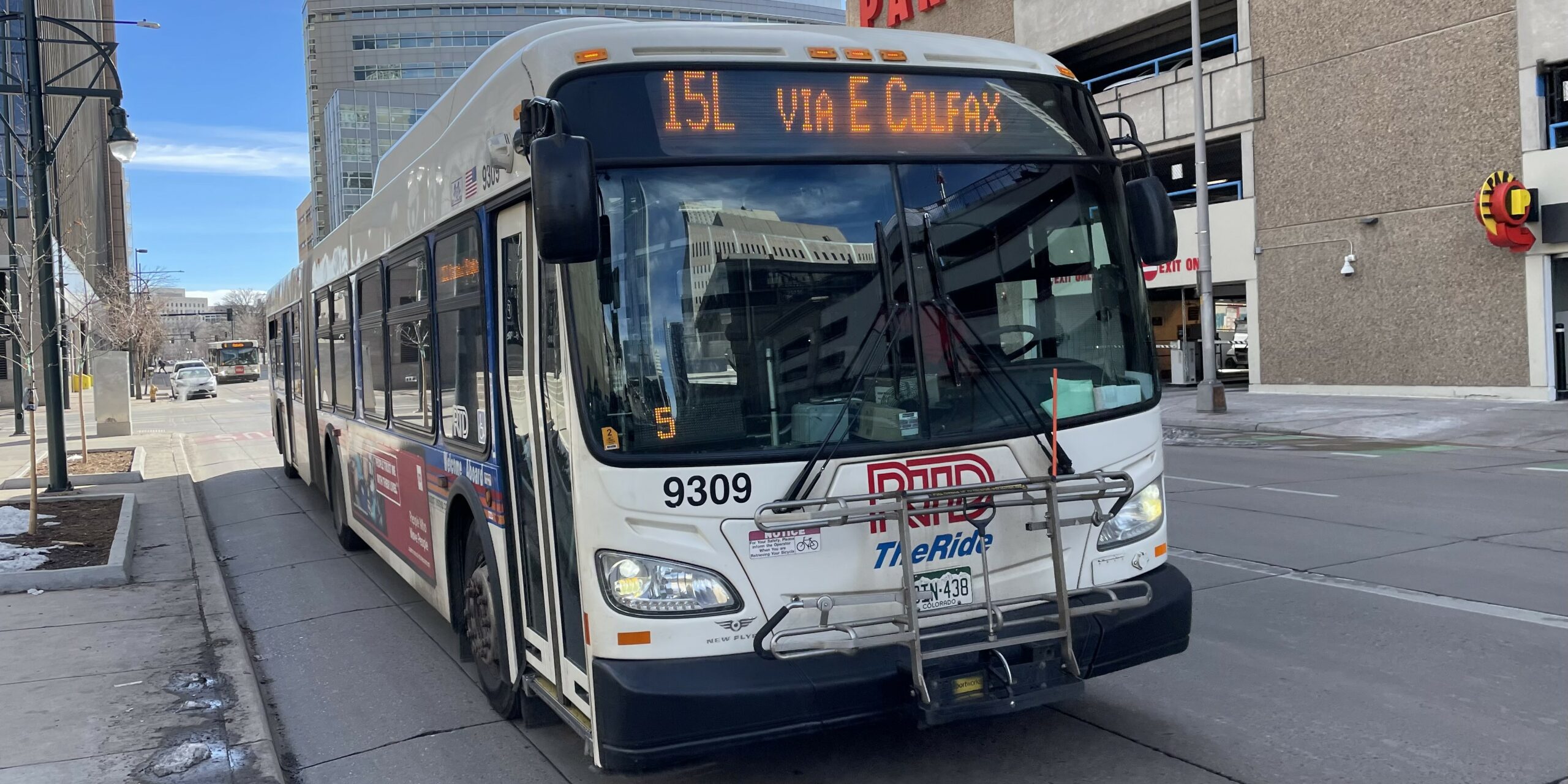 Route 15L bus in Downtown Denver.