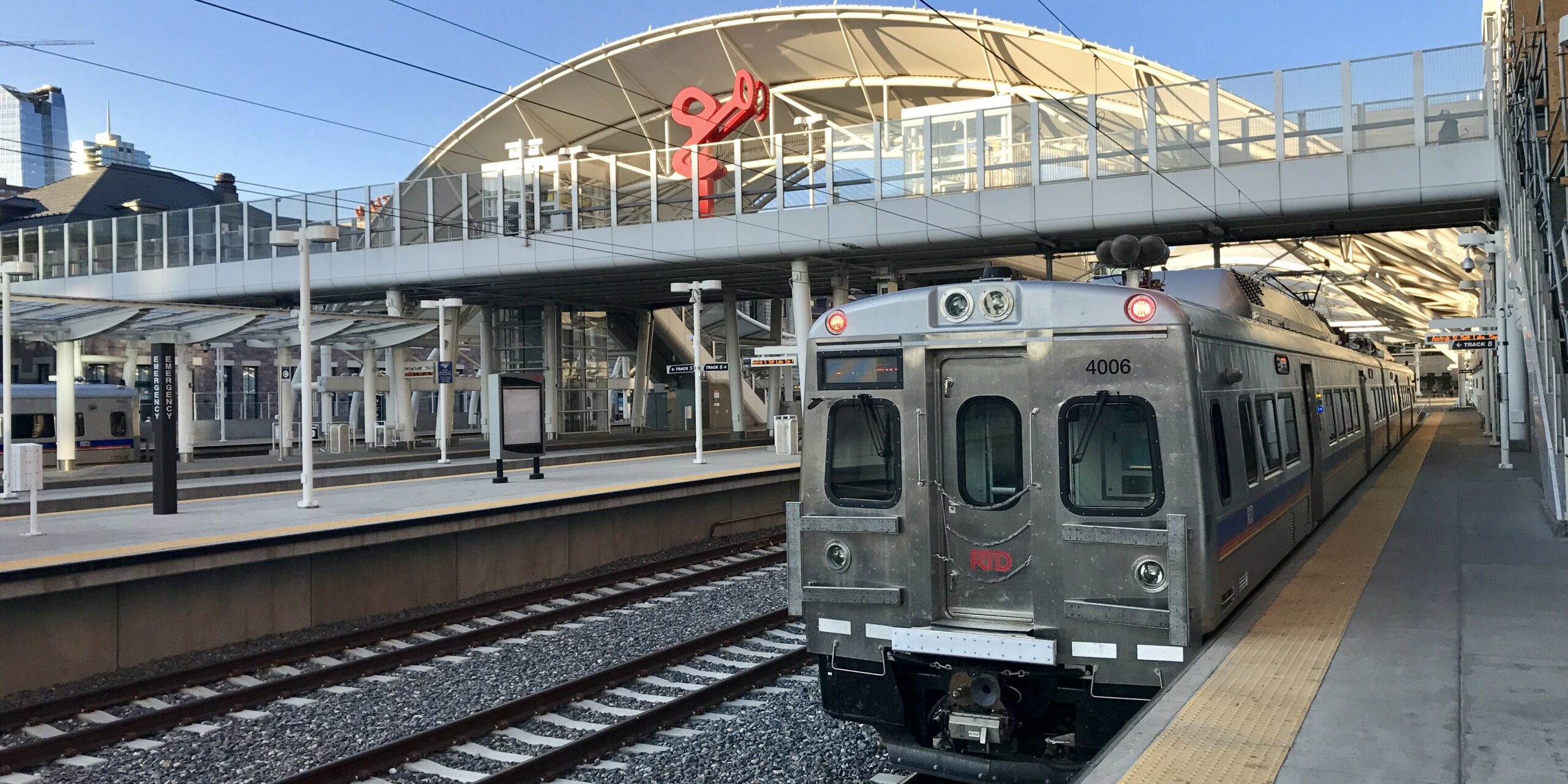 B Line train at Denver Union Station.