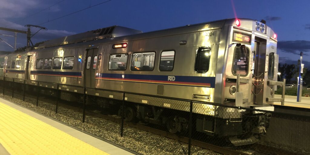 N Line train at Eastlake & 124th Station.