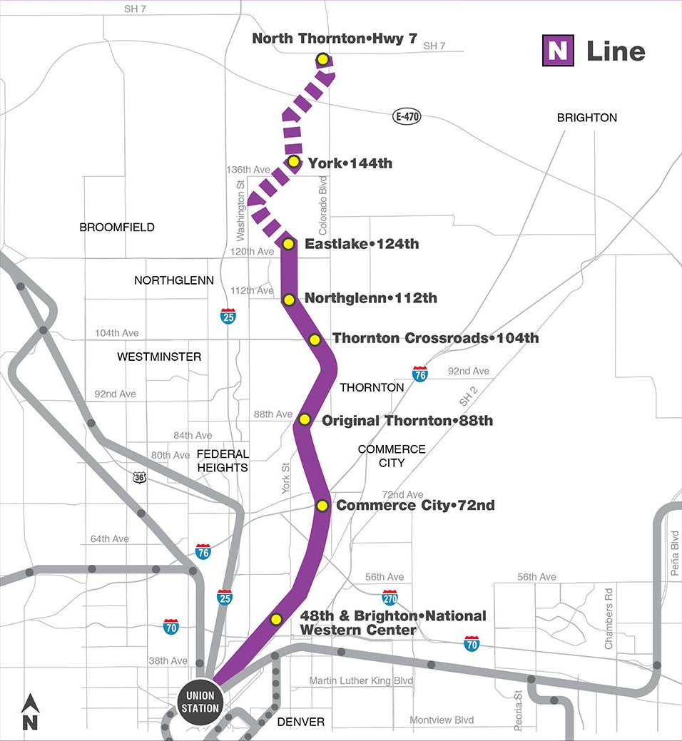 N Line map.